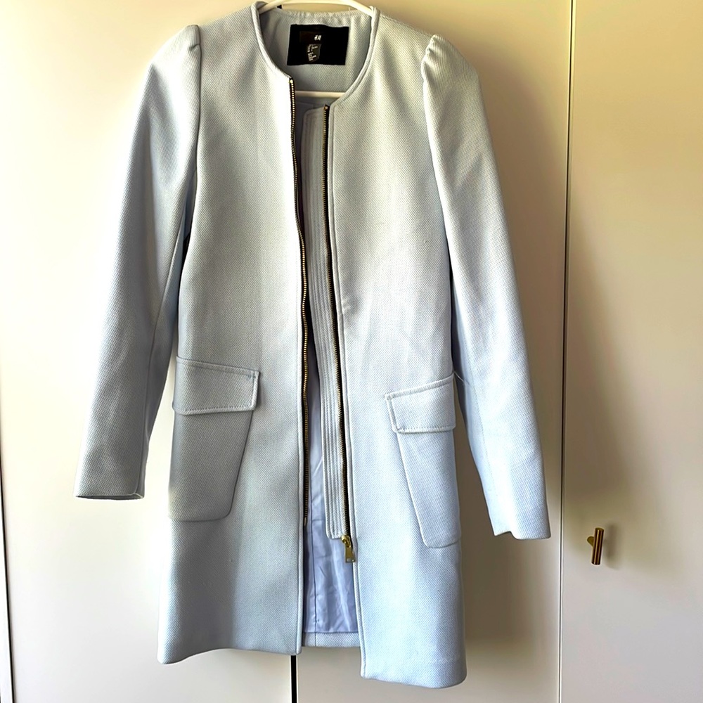 H&M blazer-jacket in Easter egg blue